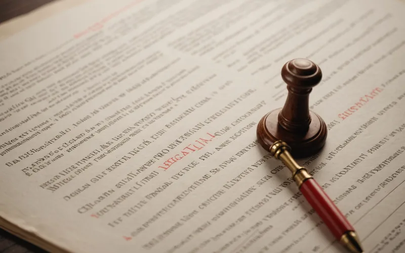 Contract pages with highlighted clause provisions